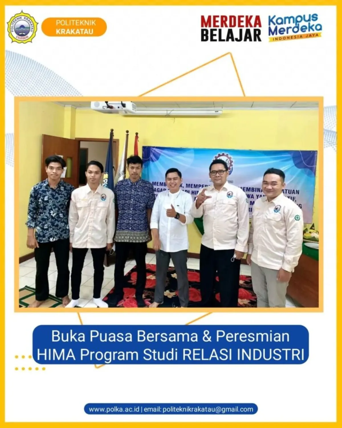 Buka Puasa Bersama dan Peresmian HIMA Program Studi Relasi Industri