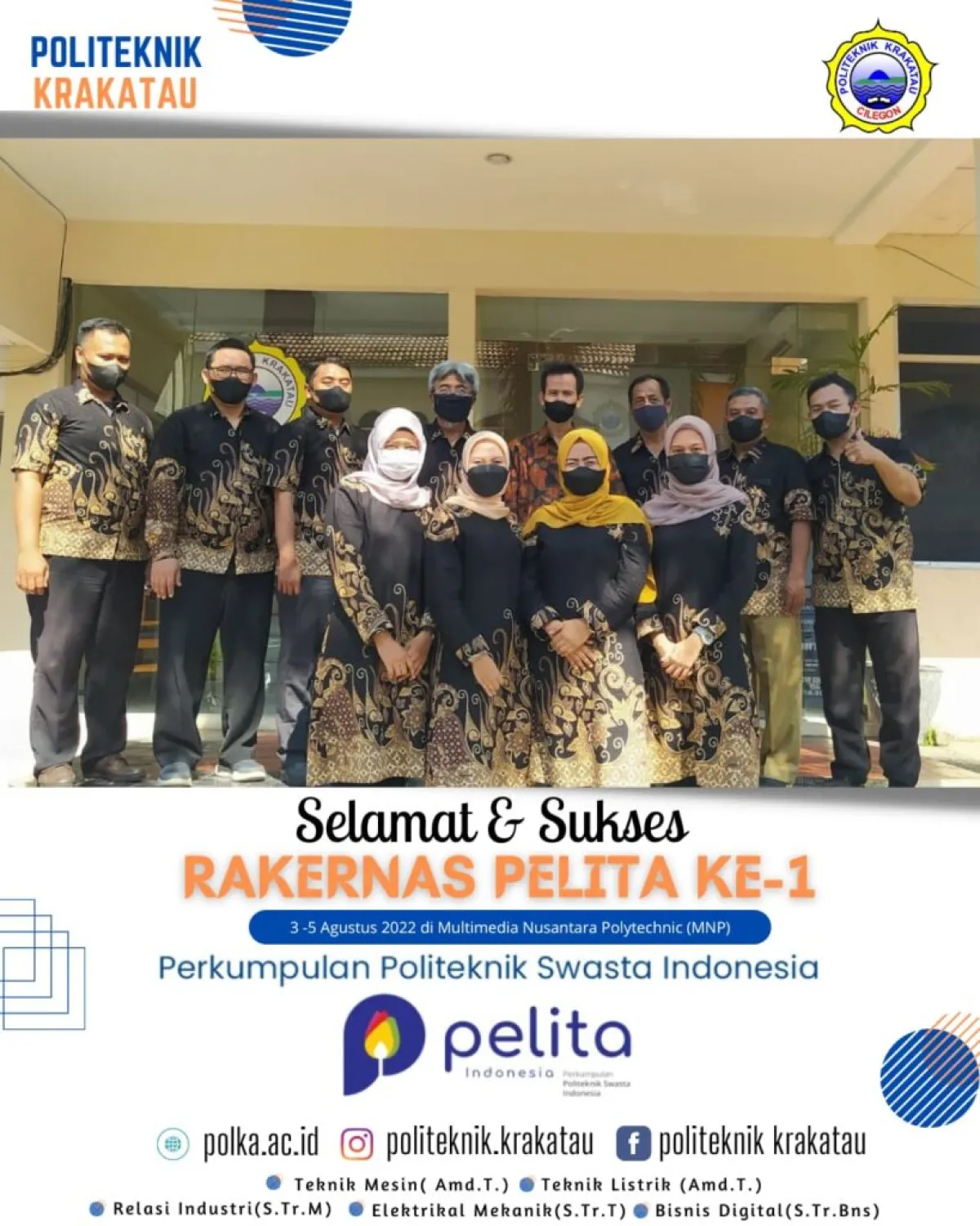 SELAMAT &amp; SUKSES RAKERNAS PELITA KE-1